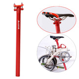 Maxbell Bike Seatpost Road Bicycle Seat Post Tube Repair Parts Red 27.2x400mm