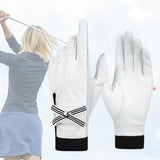 Maxbell 1 Pair Women Golf Gloves Bowknot Anti-Slip Ladies Gloves for Golfer 19 yards