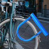 Maxbell MTB Road Bike U Lock Cycling D Locks Electric Scooter Bicycle Wheel Lock  Blue