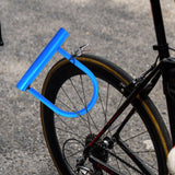 Maxbell MTB Road Bike U Lock Cycling D Locks Electric Scooter Bicycle Wheel Lock  Blue