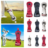 Maxbell PU Golf Wood Headcover Golf Club Head Cover Unisex Golfer Gift Red Driver