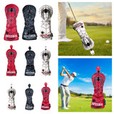 Maxbell PU Golf Wood Headcover Golf Club Head Cover Unisex Golfer Gift Red Driver