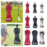 Maxbell PU Golf Wood Headcover Golf Club Head Cover Unisex Golfer Gift Red Driver