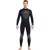 Maxbell Men Women's Full Wetsuits 3mm Surf One Piece Free Dive  Men Black L