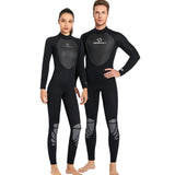 Maxbell Men Women's Full Wetsuits 3mm Surf One Piece Free Dive  Men Black XL