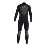 Maxbell Men Women's Full Wetsuits 3mm Surf One Piece Free Dive  Men Black XL