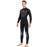 Maxbell Men Women's Full Wetsuits 3mm Surf One Piece Free Dive  Men Black XL
