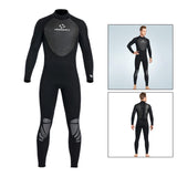 Maxbell Men Women's Full Wetsuits 3mm Surf One Piece Free Dive  Men Black XL