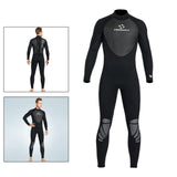 Maxbell Men Women's Full Wetsuits 3mm Surf One Piece Free Dive  Men Black XL