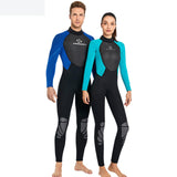 Maxbell Men Women's Full Wetsuits 3mm Surf One Piece Free Dive  Women Green L