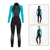 Maxbell Men Women's Full Wetsuits 3mm Surf One Piece Free Dive  Women Green L