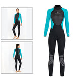 Maxbell Men Women's Full Wetsuits 3mm Surf One Piece Free Dive  Women Green L
