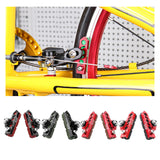 Maxbell 1 Pair Durable Brake Blocks Shoes Drawer Type Bicycle Brake Pads Black Red