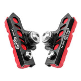 Maxbell 1 Pair Durable Brake Blocks Shoes Drawer Type Bicycle Brake Pads Black Red