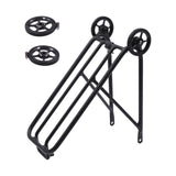 Maxbell 1PC Bike Rear Rack W/ Easy Wheel Folding Shelf Accs Ultralight Durable Black