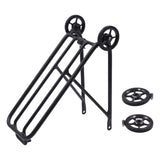 Maxbell 1PC Bike Rear Rack W/ Easy Wheel Folding Shelf Accs Ultralight Durable Black