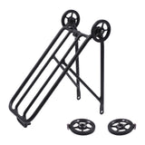 Maxbell 1PC Bike Rear Rack W/ Easy Wheel Folding Shelf Accs Ultralight Durable Black