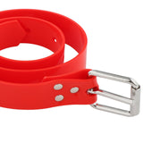 Maxbell Silicone Diving Weight Belt with Stainless Steel Buckle for Underwater Sport Red