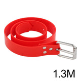 Maxbell Silicone Diving Weight Belt with Stainless Steel Buckle for Underwater Sport Red