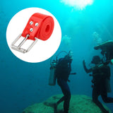 Maxbell Silicone Diving Weight Belt with Stainless Steel Buckle for Underwater Sport Red