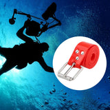 Maxbell Silicone Diving Weight Belt with Stainless Steel Buckle for Underwater Sport Red