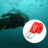 Maxbell Silicone Diving Weight Belt with Stainless Steel Buckle for Underwater Sport Red