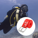 Maxbell Silicone Diving Weight Belt with Stainless Steel Buckle for Underwater Sport Red
