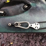 Maxbell 6 Nylon Deck Loops Tie Down Pad Eye with 12 Screws Nuts Durable for Canoes