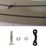 Maxbell 6 Nylon Deck Loops Tie Down Pad Eye with 12 Screws Nuts Durable for Canoes