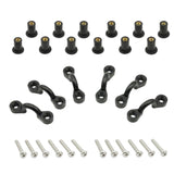 Maxbell 6 Nylon Deck Loops Tie Down Pad Eye with 12 Screws Nuts Durable for Canoes