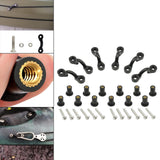 Maxbell 6 Nylon Deck Loops Tie Down Pad Eye with 12 Screws Nuts Durable for Canoes
