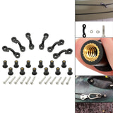 Maxbell 6 Nylon Deck Loops Tie Down Pad Eye with 12 Screws Nuts Durable for Canoes