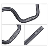 Maxbell Folding Bike Handlebar Aluminum Alloy 25.4mm Clamp Cycling Accessories Black H120mm