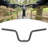 Maxbell Folding Bike Handlebar Aluminum Alloy 25.4mm Clamp Cycling Accessories Black H120mm