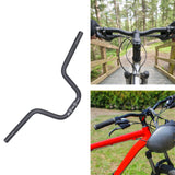 Maxbell Folding Bike Handlebar Aluminum Alloy 25.4mm Clamp Cycling Accessories Black H120mm