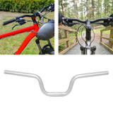 Maxbell Folding Bike Handlebar Aluminum Alloy 25.4mm Clamp Cycling Accessories Silver H120mm