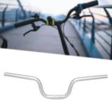 Maxbell Folding Bike Handlebar Aluminum Alloy 25.4mm Clamp Cycling Accessories Silver H120mm