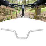 Maxbell Folding Bike Handlebar Aluminum Alloy 25.4mm Clamp Cycling Accessories Silver H120mm