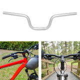 Maxbell Folding Bike Handlebar Aluminum Alloy 25.4mm Clamp Cycling Accessories Silver H120mm