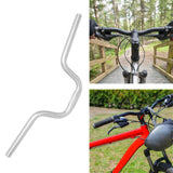 Maxbell Folding Bike Handlebar Aluminum Alloy 25.4mm Clamp Cycling Accessories Silver H120mm