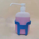 Maxbell Cup Holder Hand Sanitizer Hanging Rack for Pool Side Restaurant Khaki 5cm