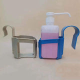 Maxbell Cup Holder Hand Sanitizer Hanging Rack for Pool Side Restaurant Khaki 5cm