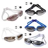 Maxbell Unisex Swimming Goggles Anti Fog Case Comfortable Adjustable  Blue