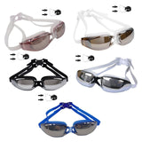 Maxbell Unisex Swimming Goggles Anti Fog Case Comfortable Adjustable  Blue