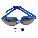 Maxbell Unisex Swimming Goggles Anti Fog Case Comfortable Adjustable  Blue