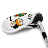 Maxbell Set of 10 Sushi Pattern PU Golf Iron Head Covers Sets Soft Feel White