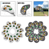 Maxbell Set of 10 Sushi Pattern PU Golf Iron Head Covers Sets Soft Feel White