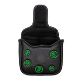 Maxbell Golf Mallet Putter Head Cover Golf Club Head Covers Protect Guard PU Leather Green