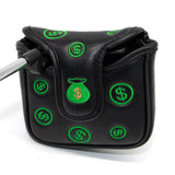 Maxbell Golf Mallet Putter Head Cover Golf Club Head Covers Protect Guard PU Leather Green