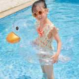 Maxbell Swimming Ring Floats Flexible for Children Kid Boy Girl clear